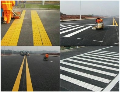 内蒙古内蒙古道路划线，热熔标线